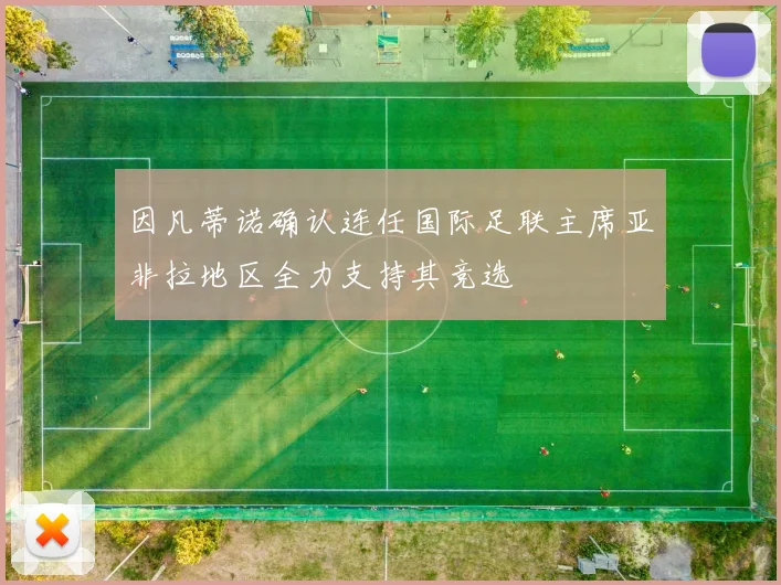 因凡蒂诺确认连任国际足联主席亚非拉地区全力支持其竞选